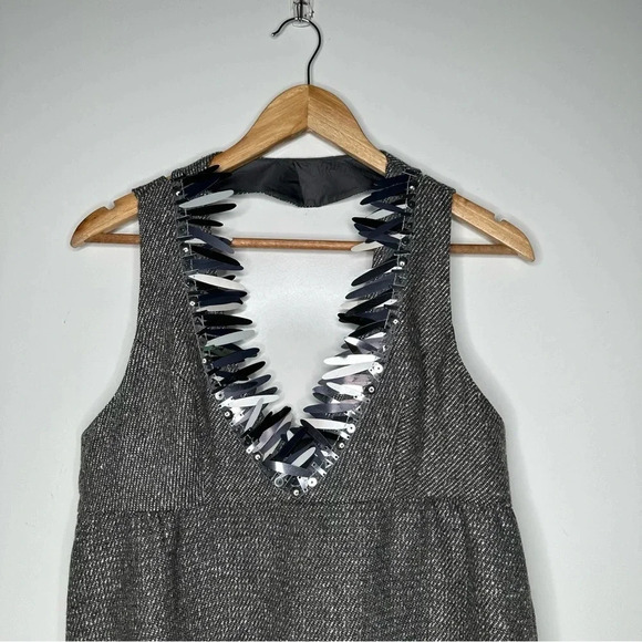 Anna Sui x Target NWT Grey Metallic Boucle’ Mini Halter Dress 20th Anniversary M - Picture 5 of 12